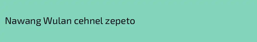 Nawang Wulan cehnel zepeto
